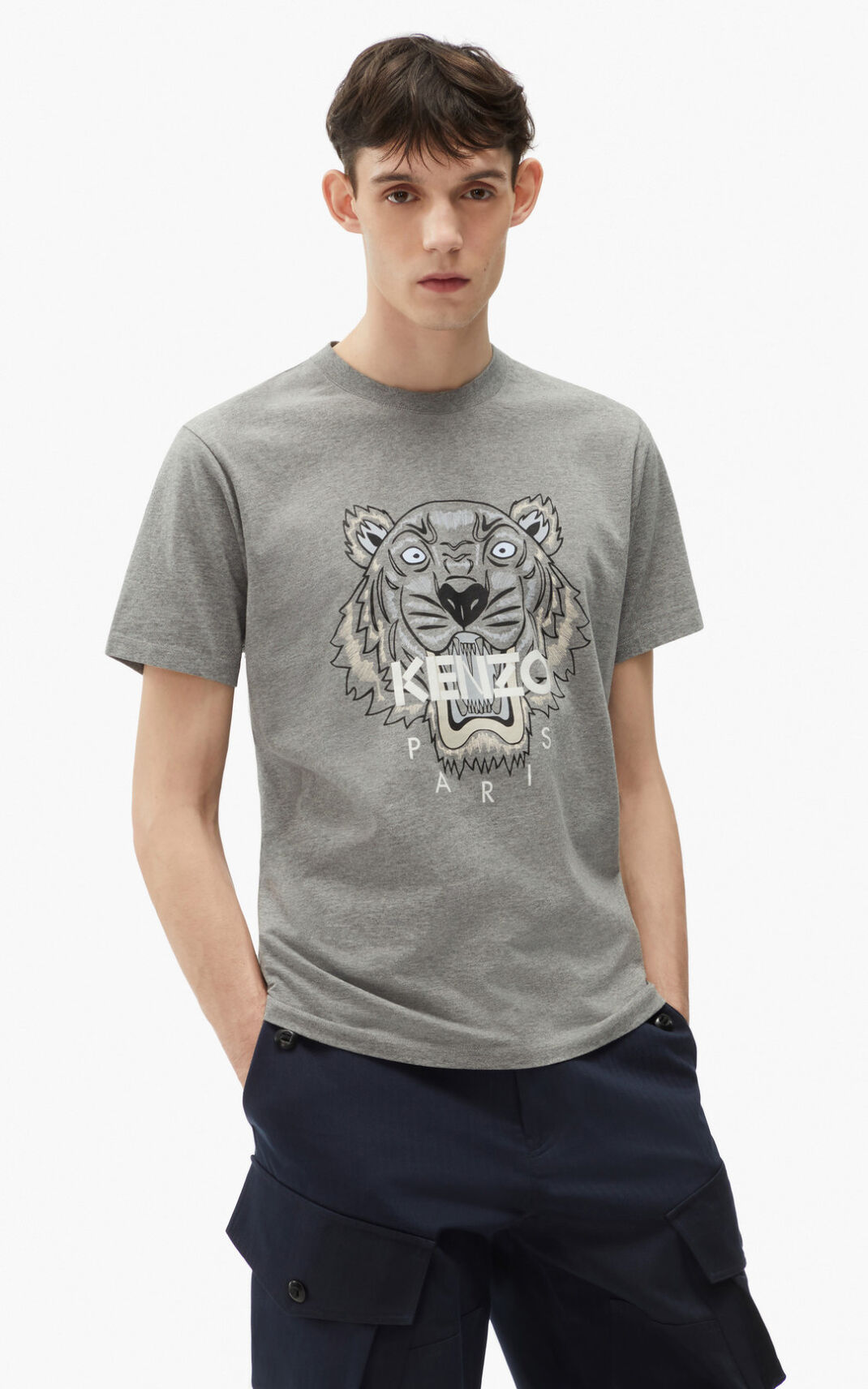 Kenzo Tiger Hombre Gris Mexico Outlet Kenzo Talla XXL kenzomexicocity